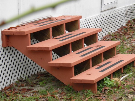 Back door steps