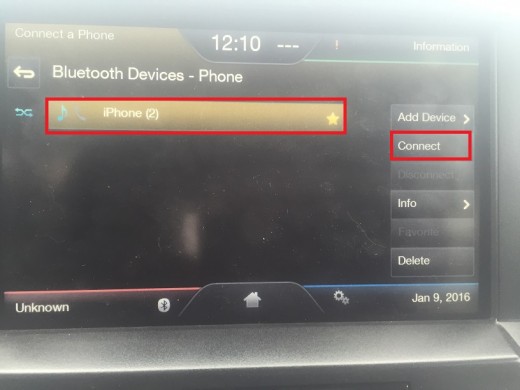 Tap to choose your phone, and then tap "Connect."