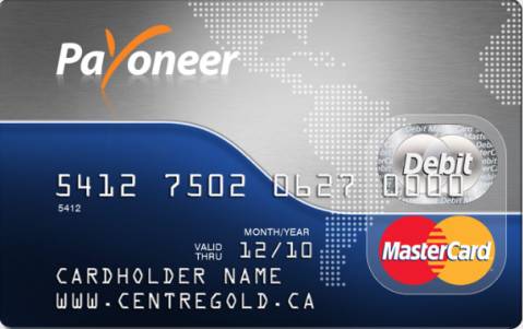 Payoneer card which is used to withdraw money from ATM machine. It is master card used by many who engage in internet business.