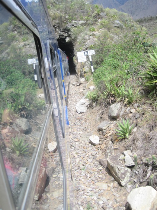 One of the many tunnels we went through on the way to Machu Picchu.