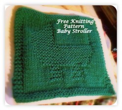 How to Knit a Dishcloth: Free Knitting Pattern - Baby Stroller Pt2