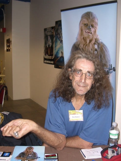 Peter Mayhew today.