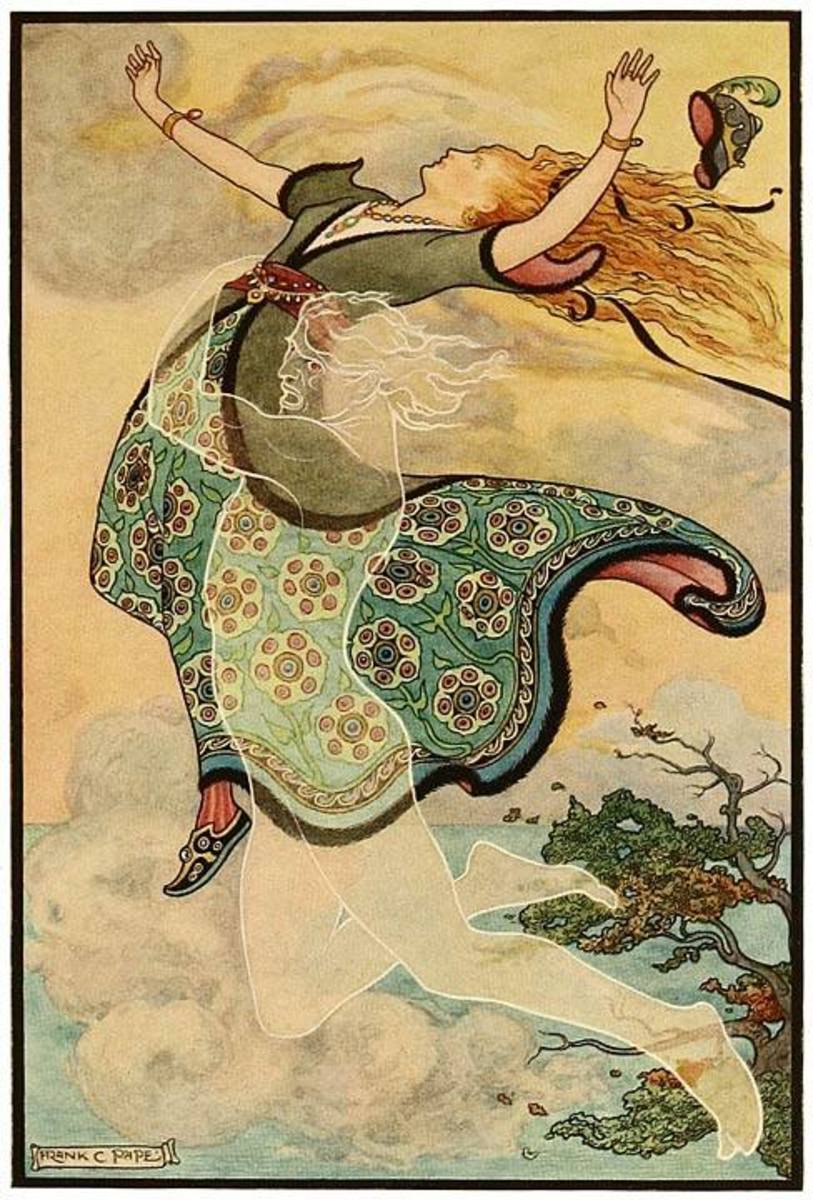 Ilustração de conto de fadas russo por Frank C. Pape, 1916