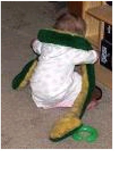 "Laurel the Stuffed Snake" looks like the same sort of stuffed snake toy we used for this particular ScareEmSayBoo game.