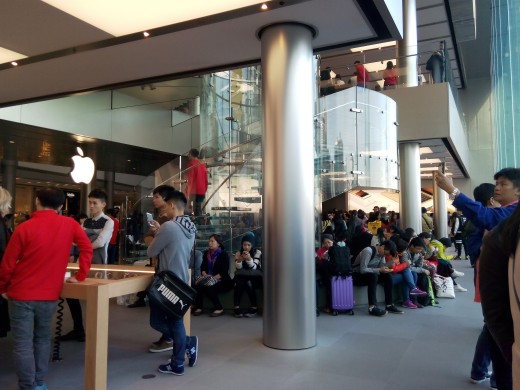 Interior of Apple Store ,Hong Kong