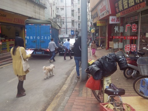 Typical Chinese neighbourhood in Baishizhou, Shenzhen