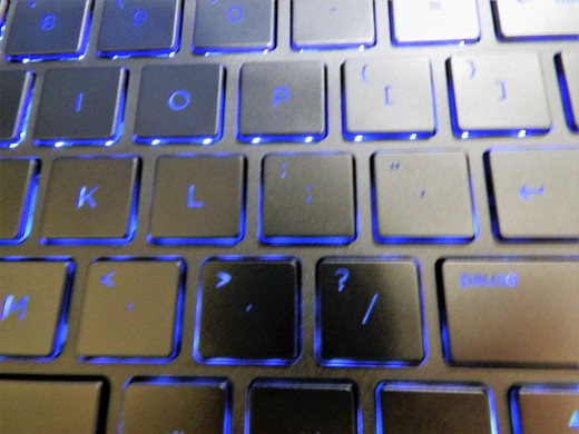 Sure notebook keyboards are pretty, they are also right above a lot of important stuff. I keep a scruffy wireless keyboard around to lighten the load and for when I've done anything in the kitchen. 