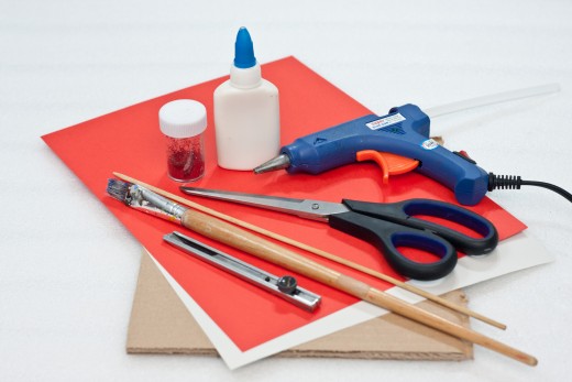 Be sure you have everything you need.  Gather all your craft supplies together and then read the instructions and look at the pictures to see step by step instructions on how to make an I Love You Valentine's Day card.