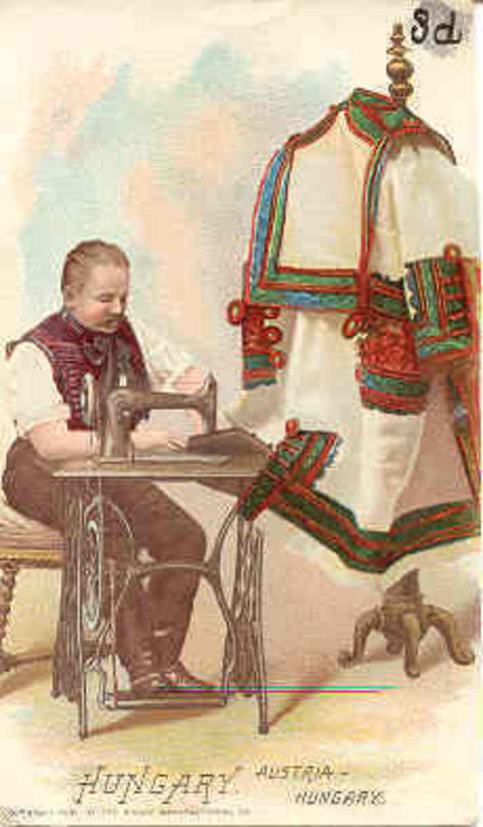 Men embroidered leather goods, especially the indigenous style of coats. 
