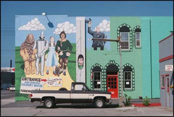 Current wall at the Bus Depot.  I believe this was painted by Greg Waite, a friend of my son, Tracy.