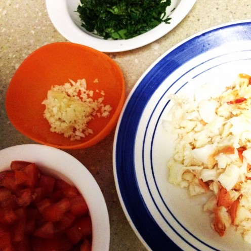 Ingredients prepped and ready to go
