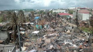 A skyview shot of the devastation caused by the Zamboanga Siege on October 2013. Taken in Brgy. Sta. Barbara.