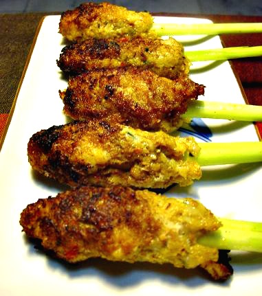 Sate Lilit (Barbecued meat on sticks)