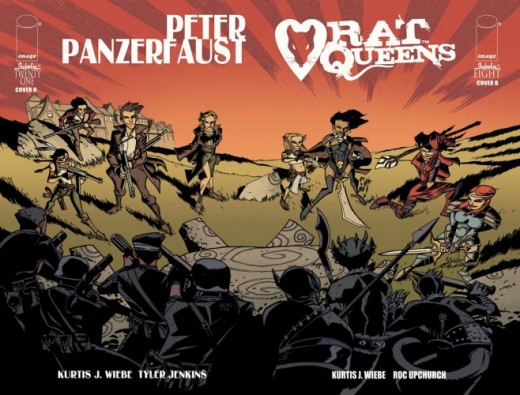 Issue #21 Variant Interlinks with "Rat Queens" Issue #8