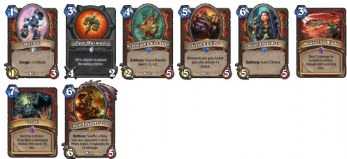 Warrior class specific cards
