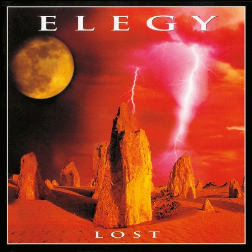 The album cover for Lost shows a bunch of rock formations in the desert as the lightning is seen in the background. The full moon is also shown on the far upper left of the cover.