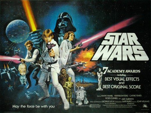 A poster for Star Wars Episode IV: A New Hope