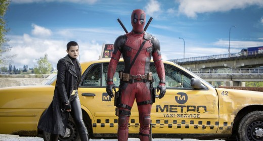Negasonic Teenage Warhead (played by Brianna Hildebrand) and Deadpool