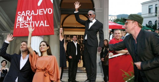 Angelina Jolie, among many others well known actors, at the annual Sarajevo Film Festival