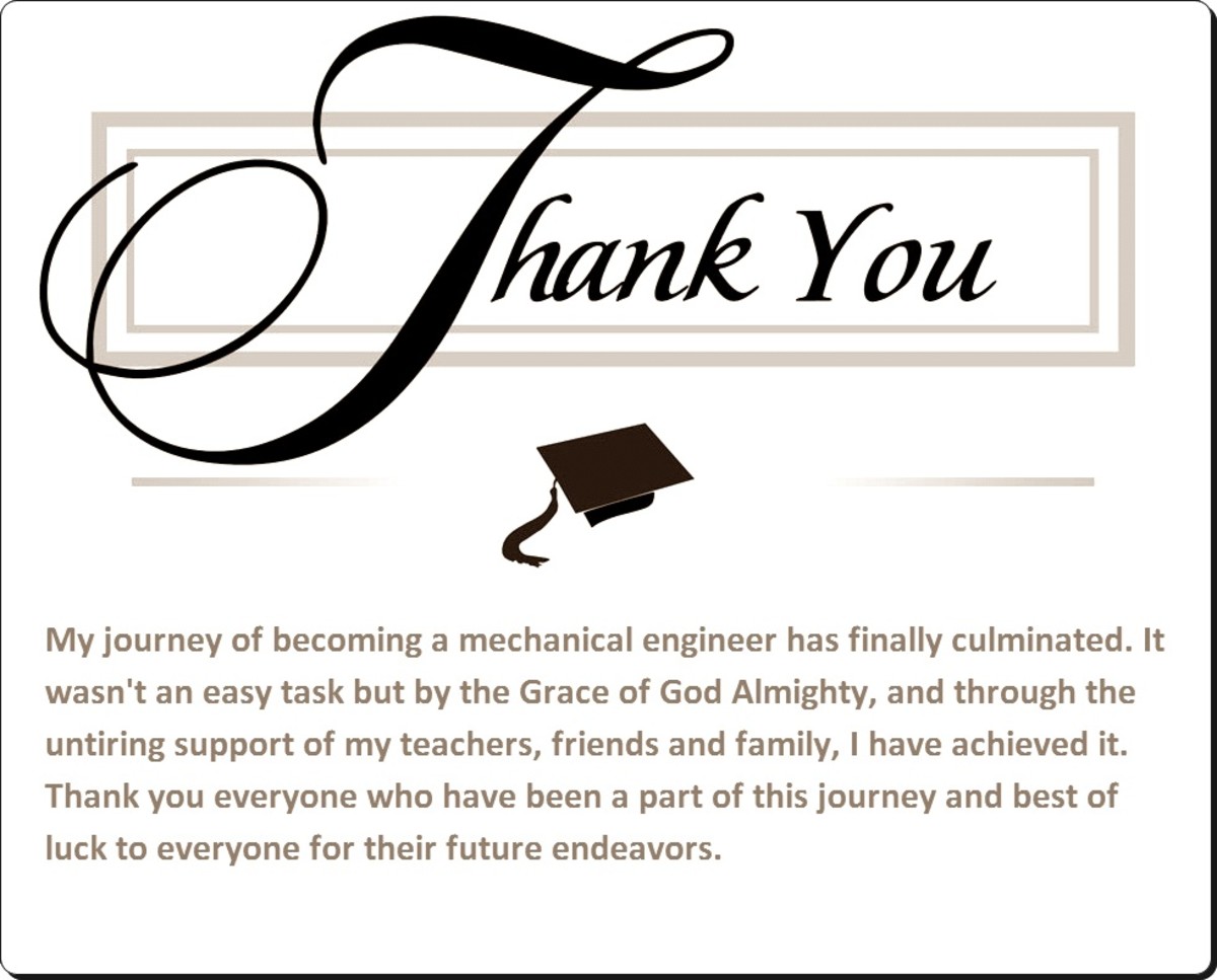 Sample Graduation Thank You Card Notes Hubpages