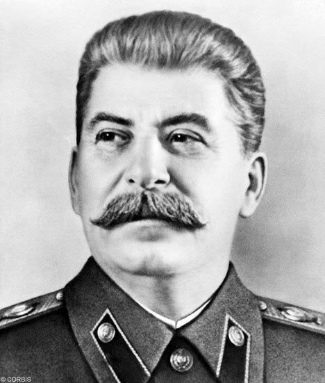 Joseph Stalin who Churchill correctly guessed would be the next threat to the West after Hitler.