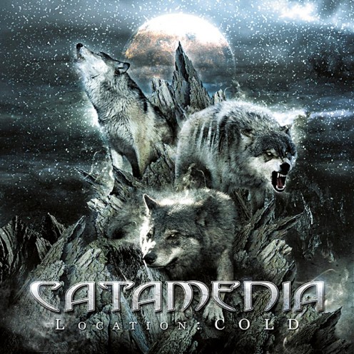 As usual, another one of Catamenia's album covers has wolves on it. These wolves are in a pack. They are howling as the full moon is present.
