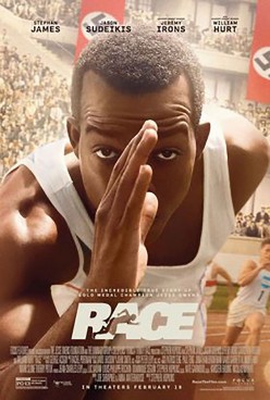 Race is a multi-layered film depicting Jessie Owen's Olympic wins