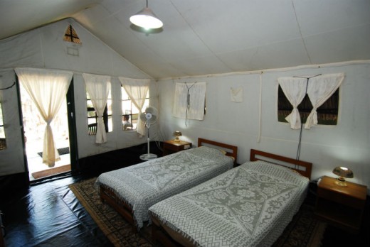 Kabini River Lodge - Deluxe Tent interior