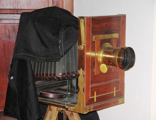 A camera like the photographer might have used