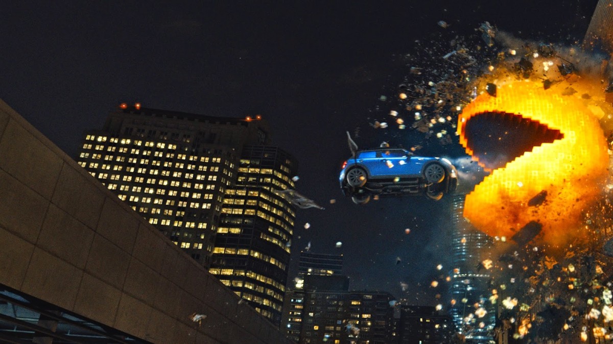 The effects are easily the best thing about "Pixels"...