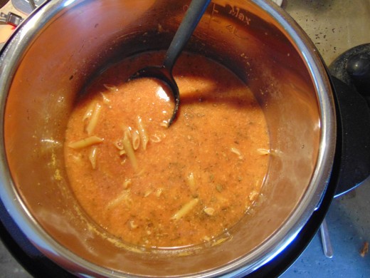 This is how the ingredients should look when they are all mixed together, 