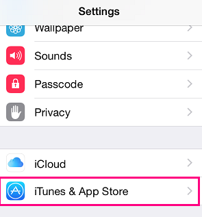 iTunes settings
