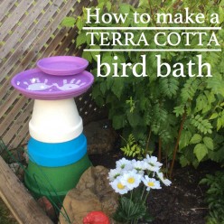How to make a simple terra cotta bird bath