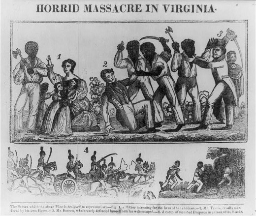 Nat Turner's Rebellion (also known as the Southampton Insurrection) , August 1831