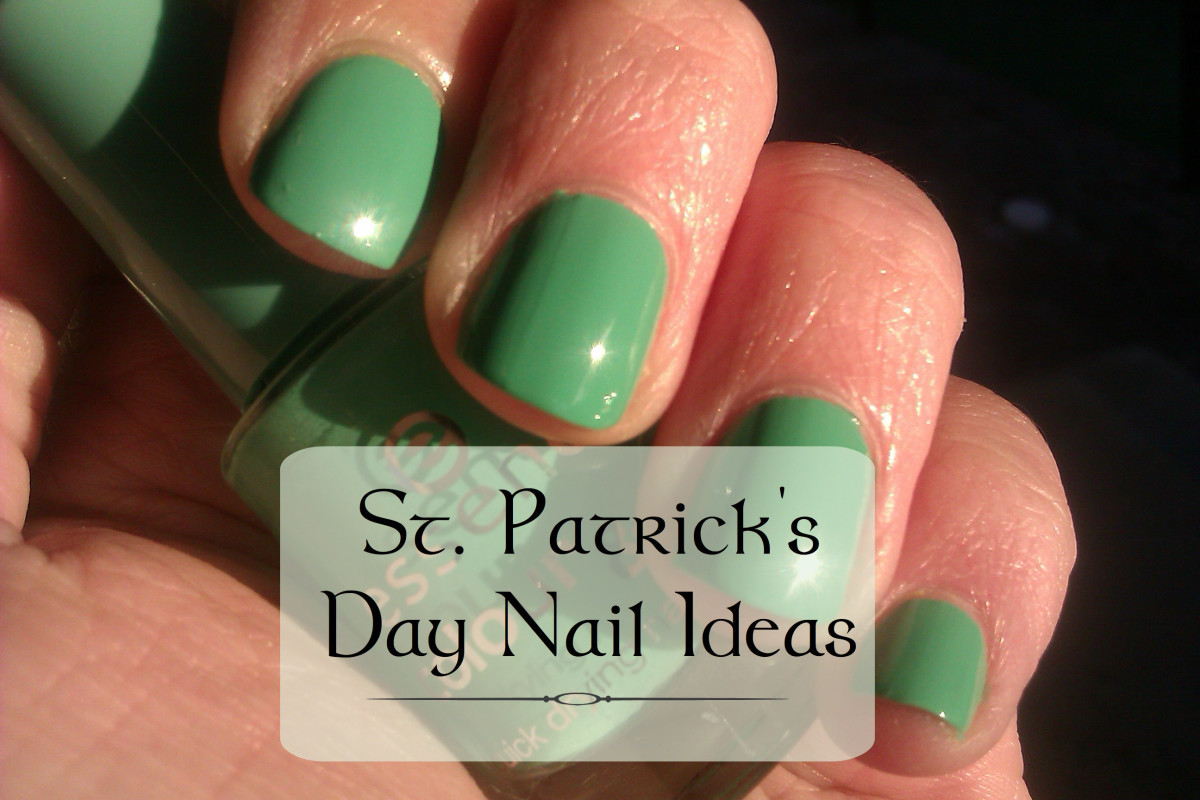 Green and Gold Shamrock Nails - wide 9