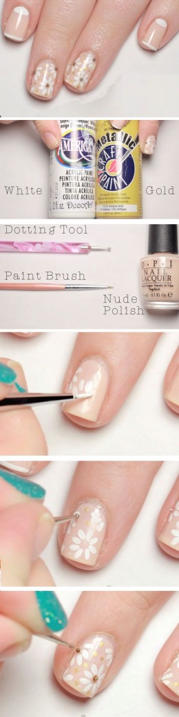 Marc Jacobs Daisy Inspired | Easy Spring Nail Designs for Short Nails