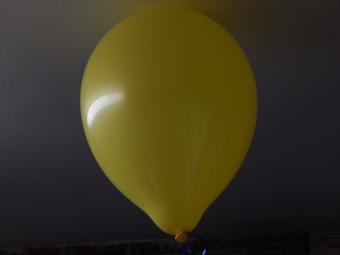 No other yellow balloon would do, it had to be THAT yellow balloon. (Photo is copyright protected.)