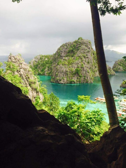 View from the top of Kayangan Lake. Sorry for the pic.