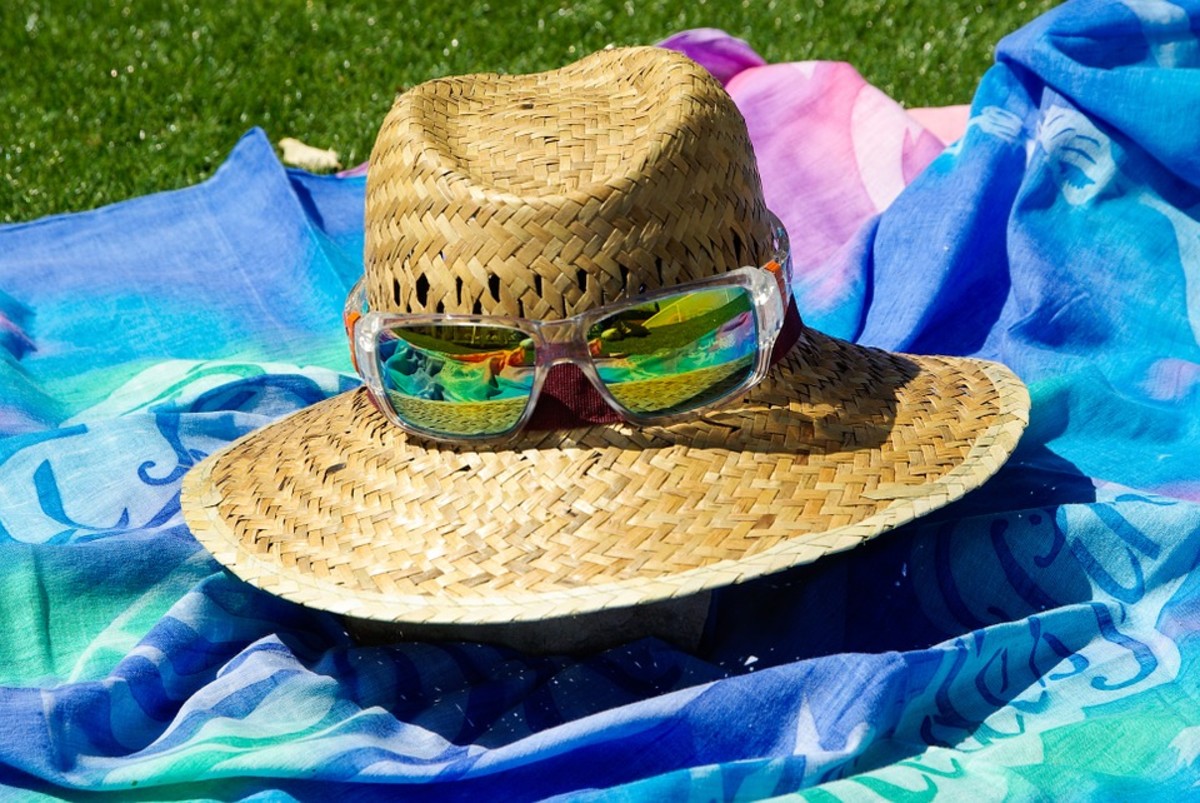 Wear a hat and sunglasses in the sun.