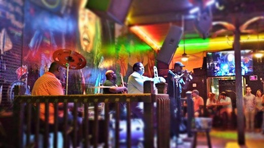 Cafe Negril on Frenchmen Street - the band mesmerized us