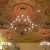 In the lobby and ballroom of Hotel DuPont are beautifully displayed crystal chandeliers. 