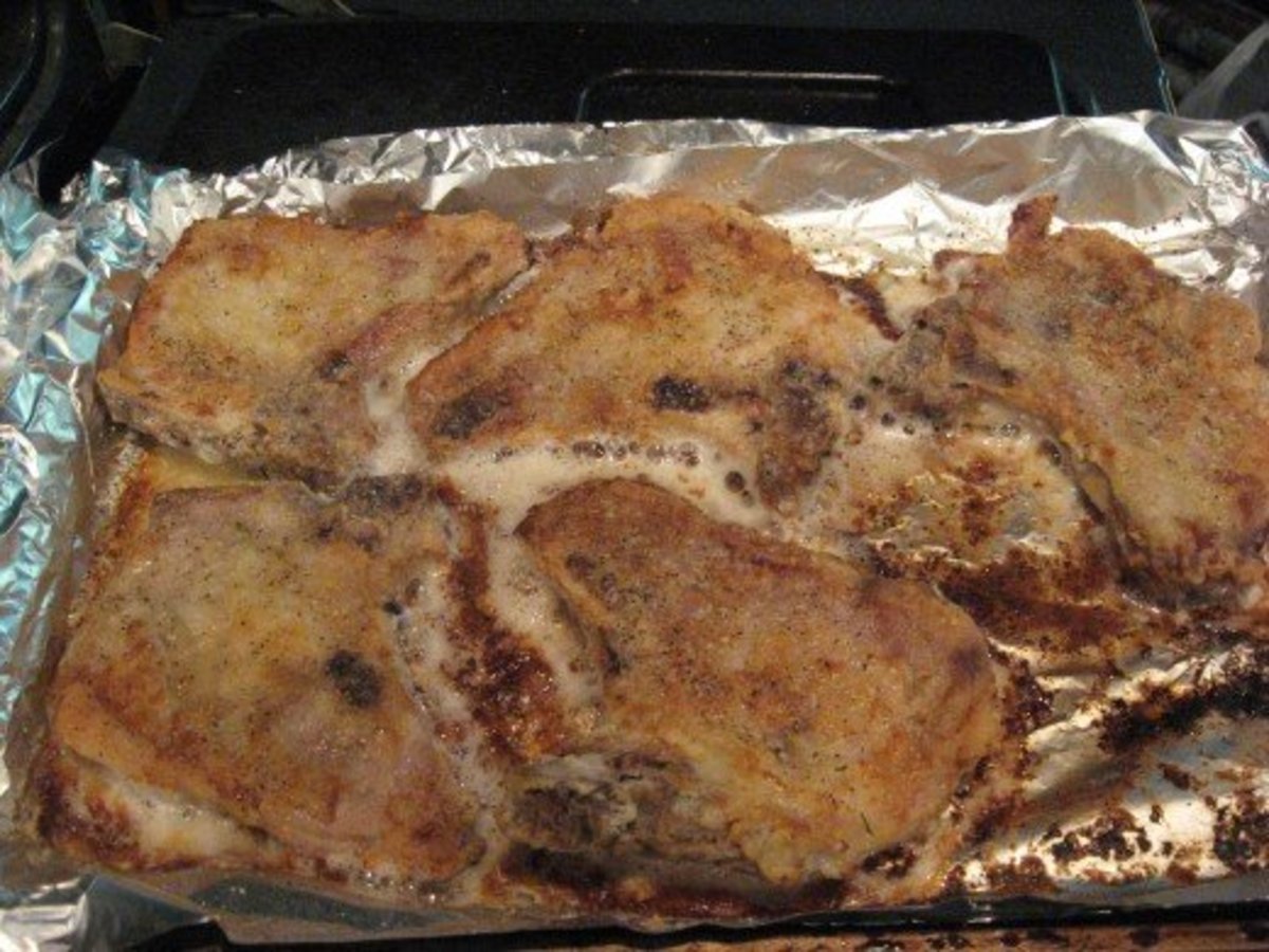 How long do you cook boneless pork chops in an oven?