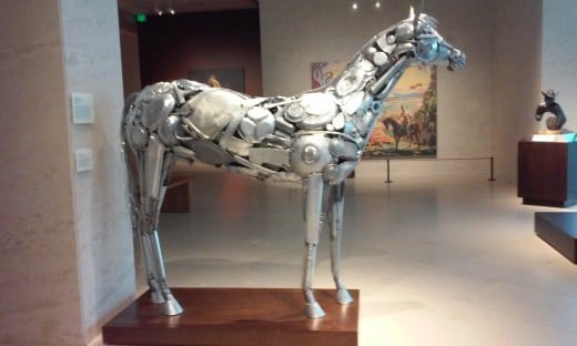 Booth Western Art Museum - Sculpture from "found items"