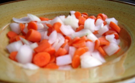 carrots and onions
