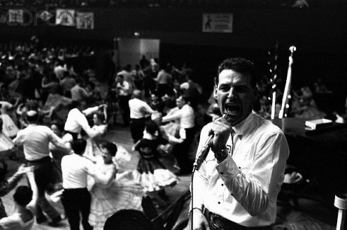  May 1, 1962  Man singing  at Folk Dance Festival.