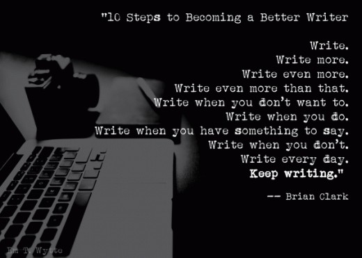 Become a better writer by writing more.