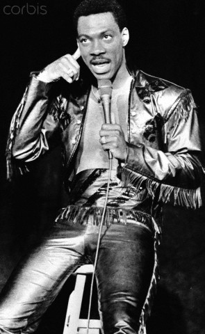 Eddie Murphy in one of his stand-up routines, April 1, 1985.