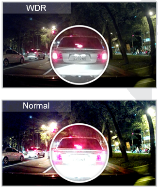 Viewing license plates at night is not a problem.