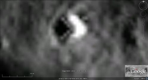 Proof that there is something on the Moon