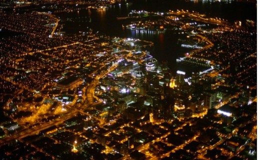 City lights from 37 thousand feet~
